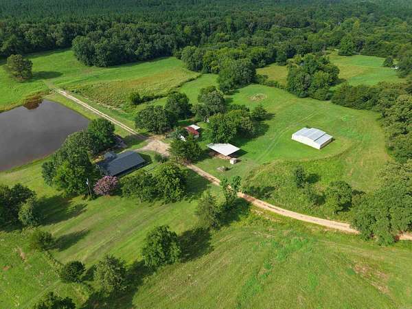 60.3 Acres of Recreational Land with Home for Sale in Kirby, Arkansas