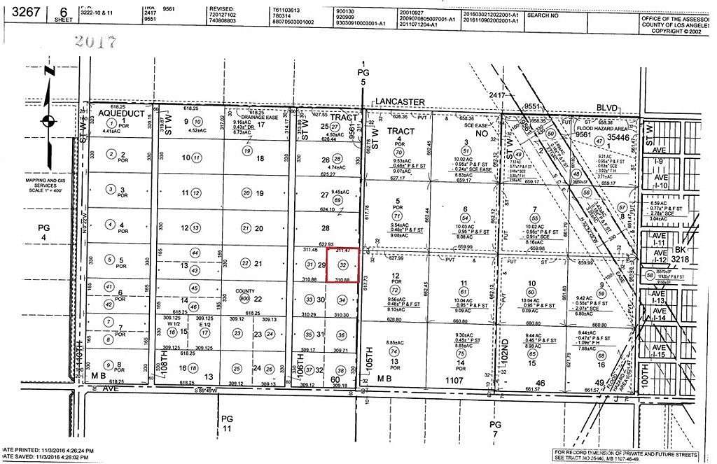 2.36 Acres of Land for Sale in Lancaster, California