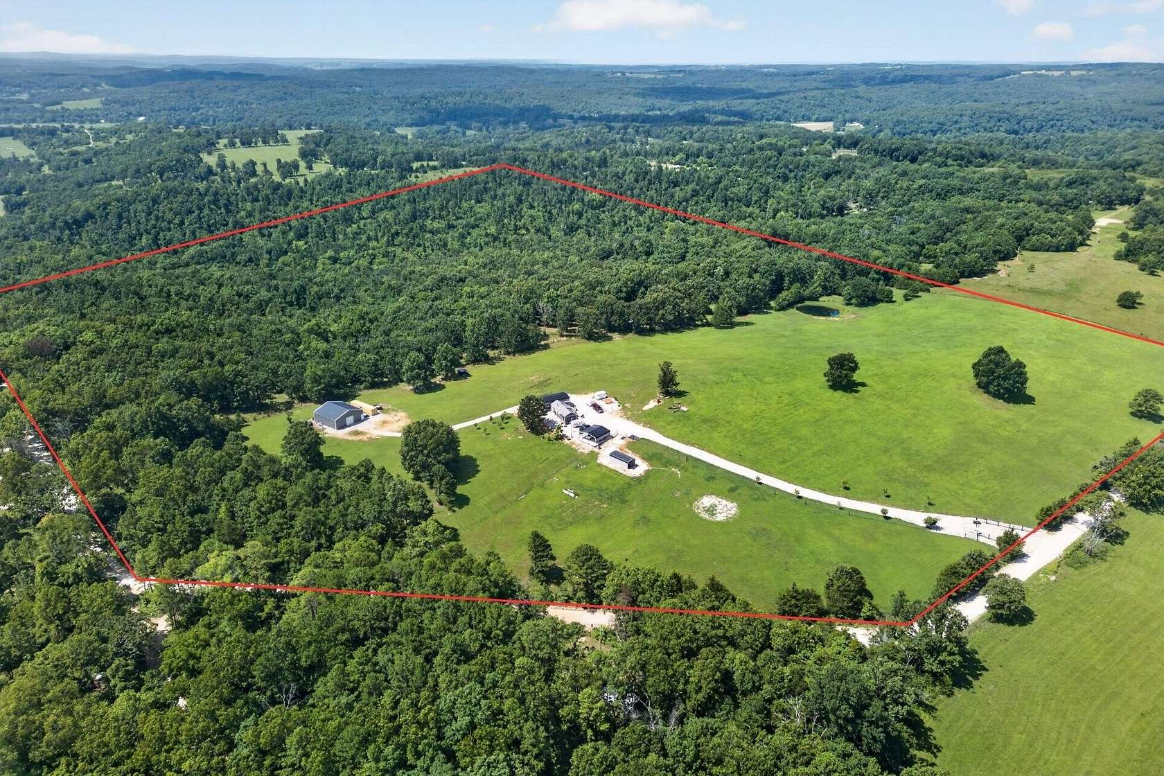 33.9 Acres of Land with Home for Sale in Mountain Grove, Missouri