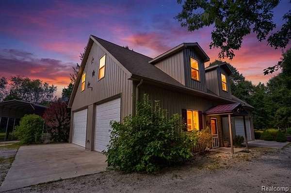 5.78 Acres of Land with Home for Sale in Argentine Township, Michigan