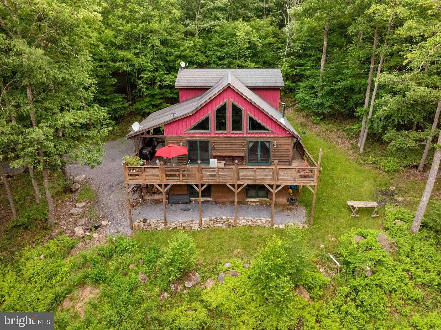 12.5 Acres of Land with Home for Sale in Oakland, Maryland