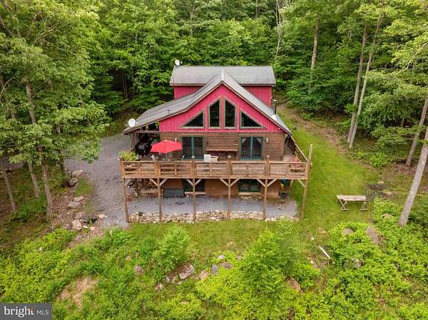 12.5 Acres of Land with Home for Sale in Oakland, Maryland