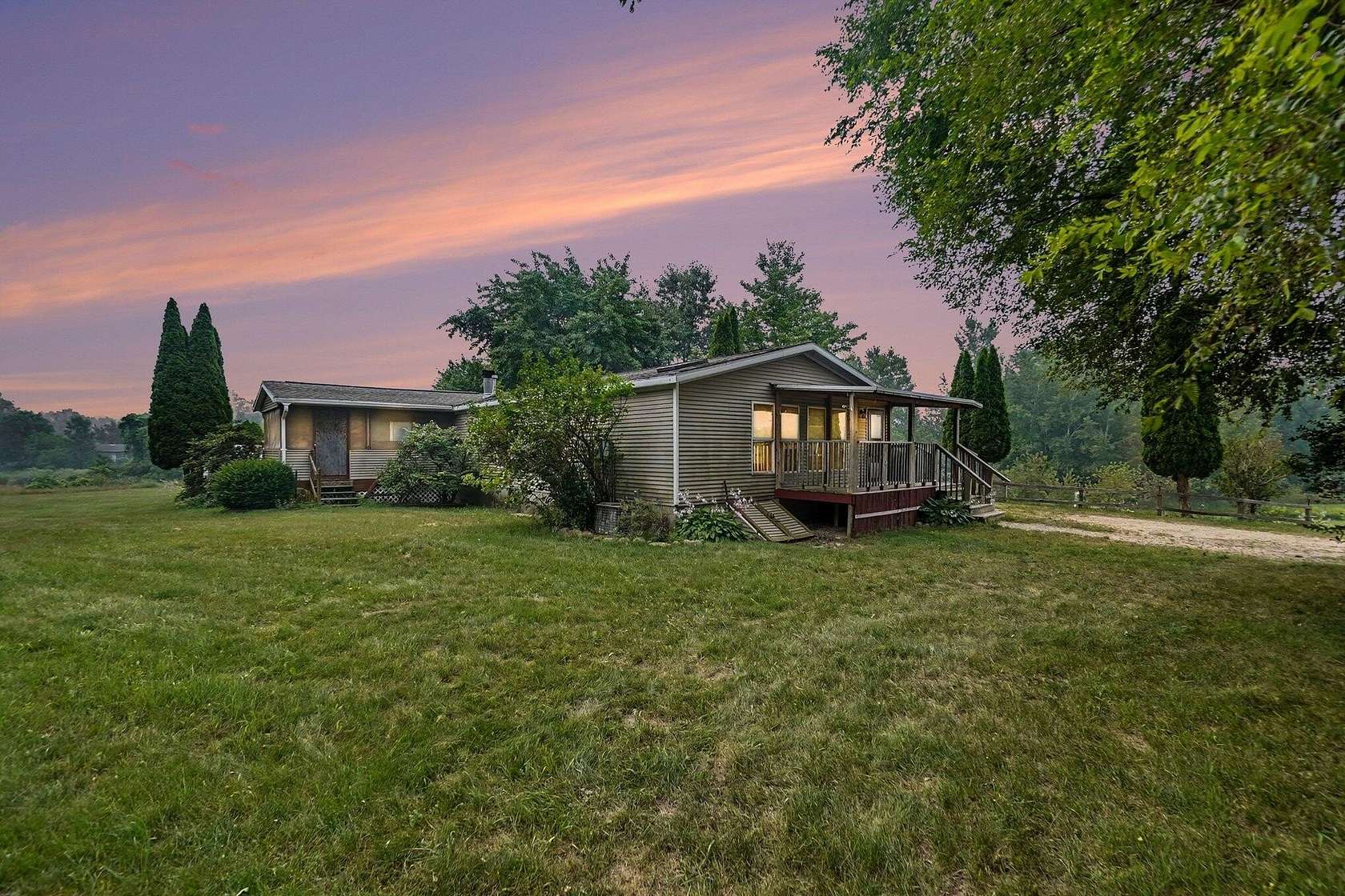 5 Acres of Land with Home for Sale in Hesperia, Michigan
