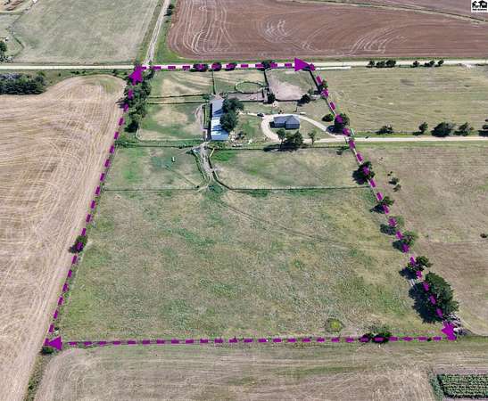 4.7 Acres of Land with Home for Sale in Bunker Hill, Kansas