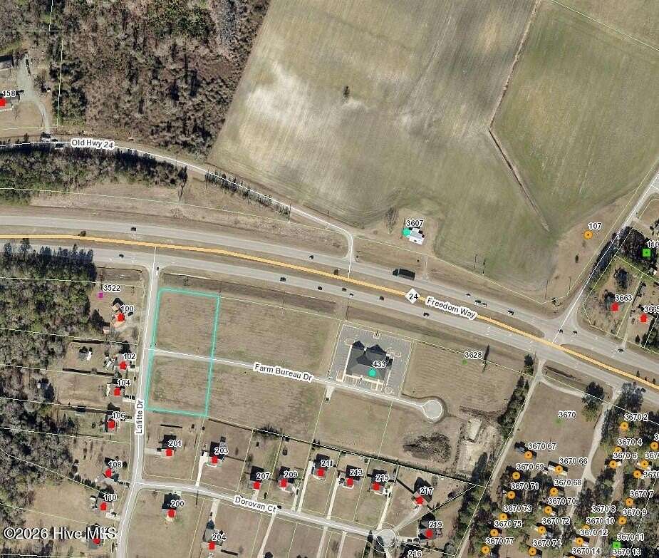 1.85 Acres of Commercial Land for Sale in Hubert, North Carolina