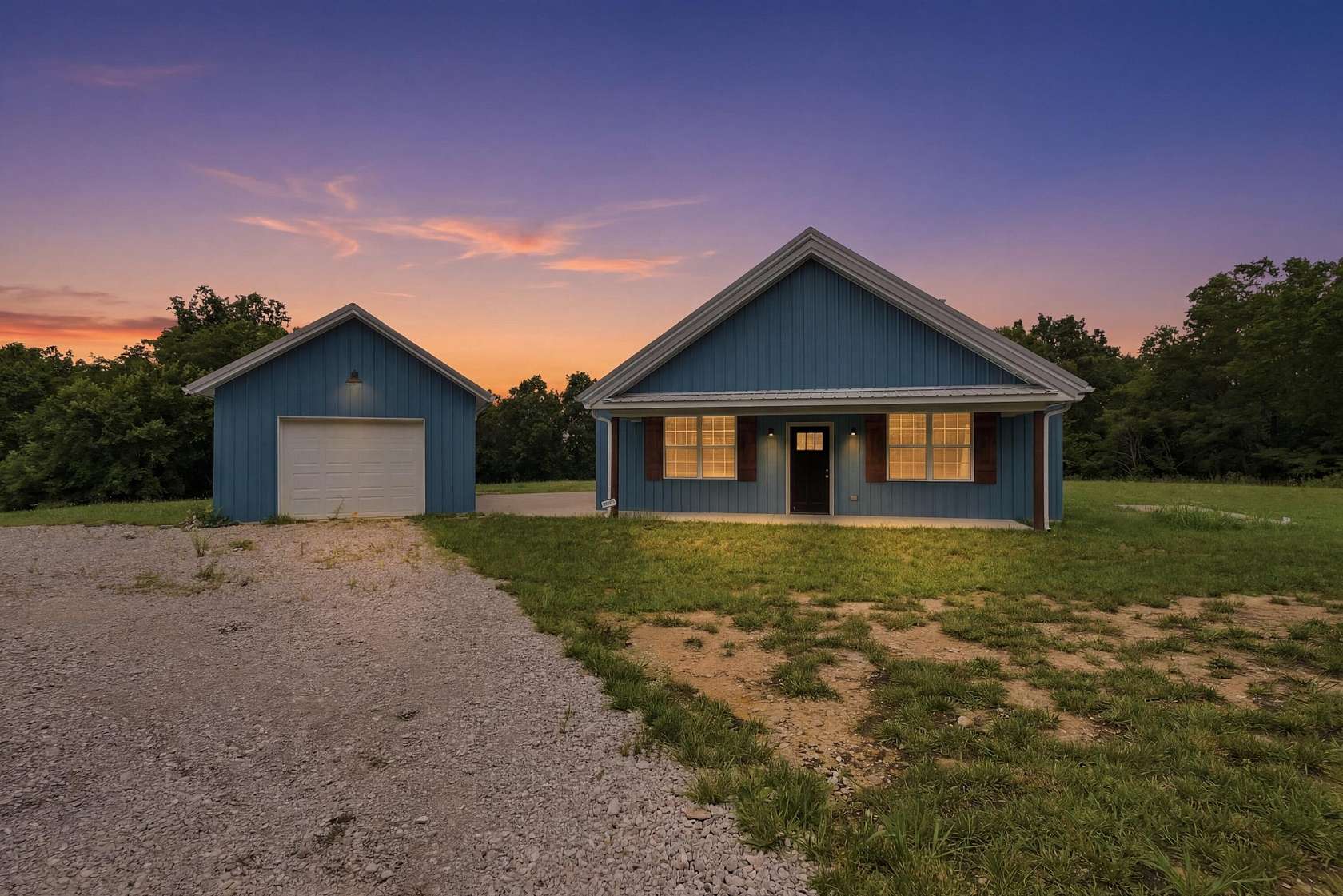 10.5 Acres of Recreational Land with Home for Sale in Corinth, Kentucky