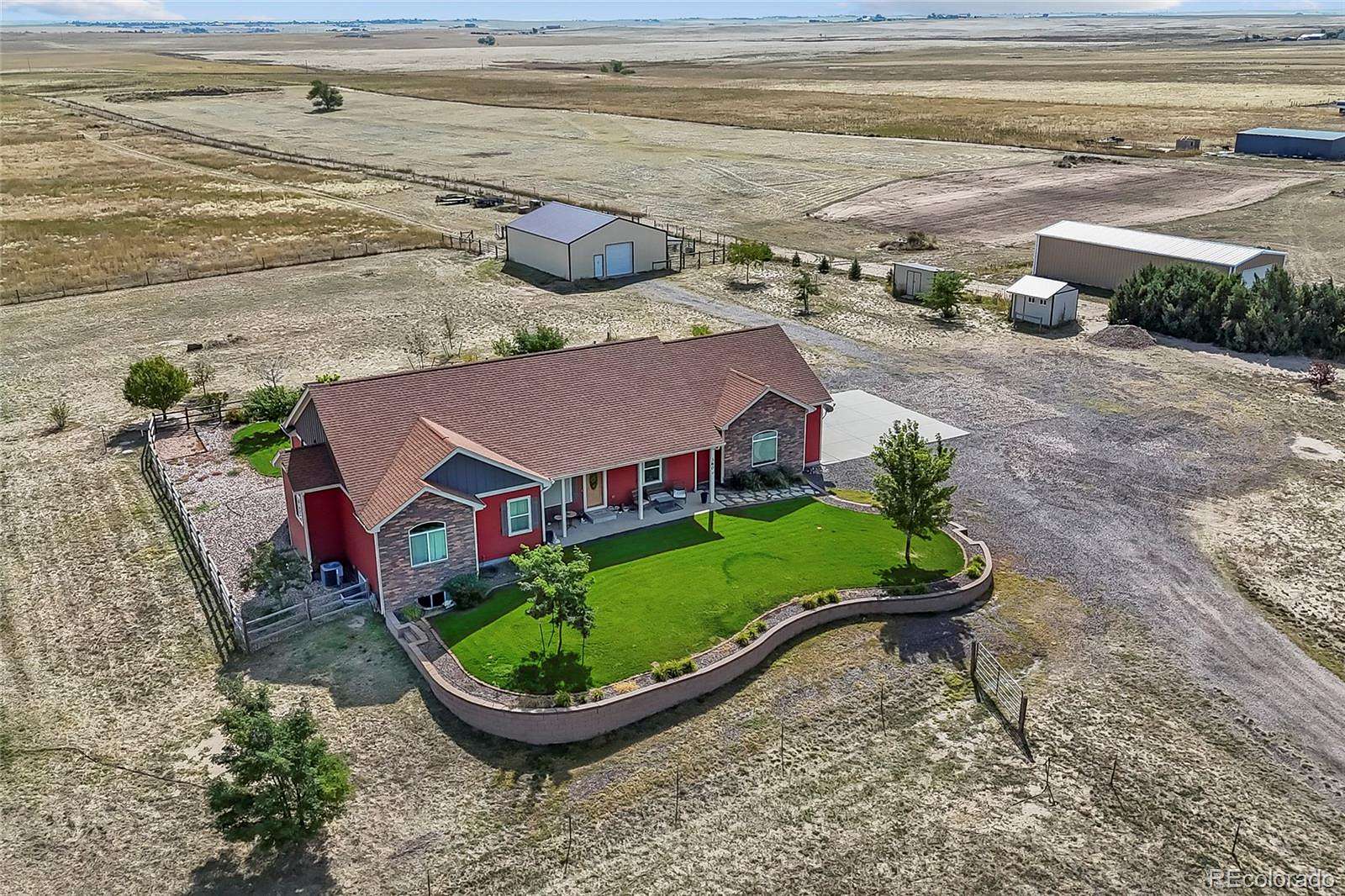 19.9 Acres of Land with Home for Sale in Bennett, Colorado