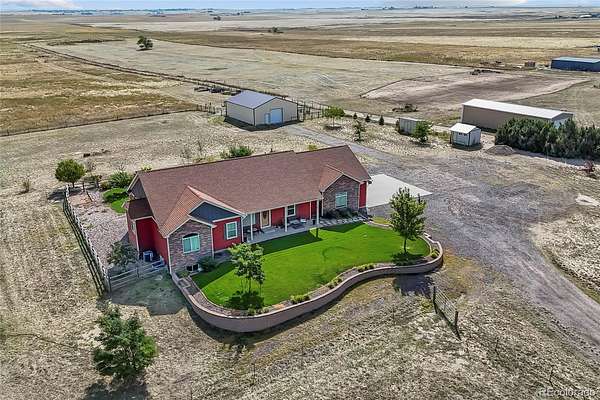 19.9 Acres of Land with Home for Sale in Bennett, Colorado