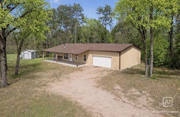 10 Acres of Land with Home for Sale in Groveton, Texas