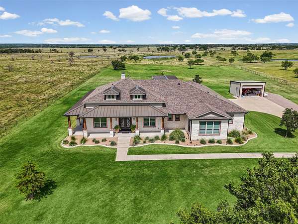 13.5 Acres of Land with Home for Sale in Ennis, Texas