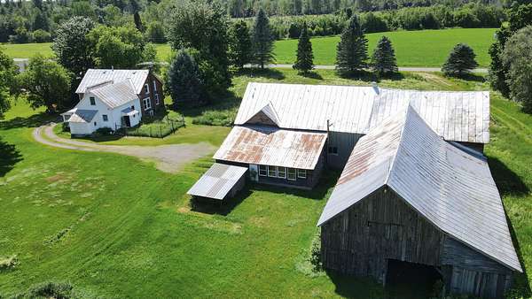 123 Acres of Agricultural Land with Home for Sale in Mooers Forks, New York