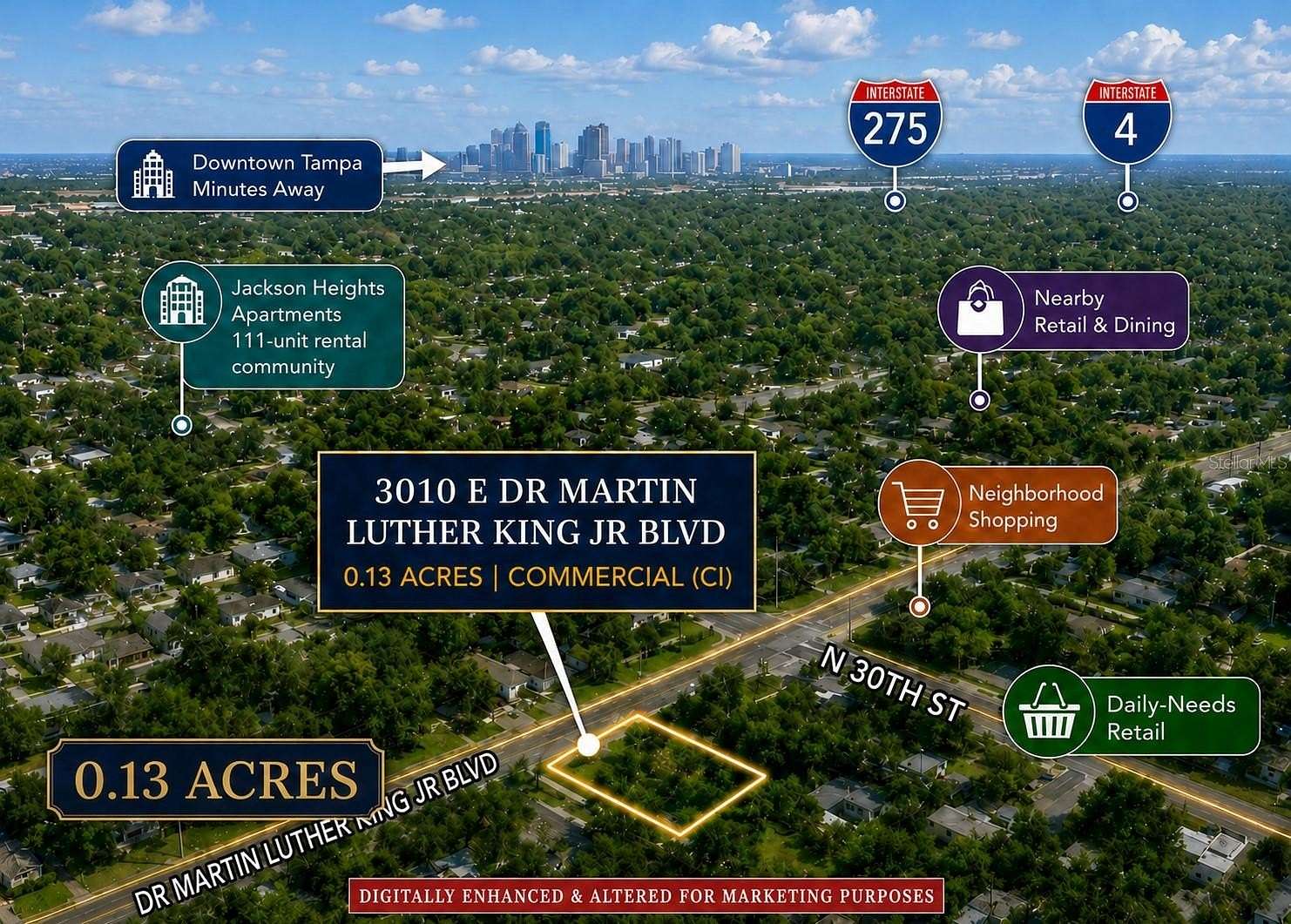 0.13 Acres of Commercial Land for Sale in Tampa, Florida