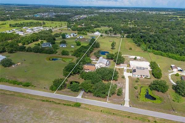 5 Acres of Land with Home for Sale in Parrish, Florida