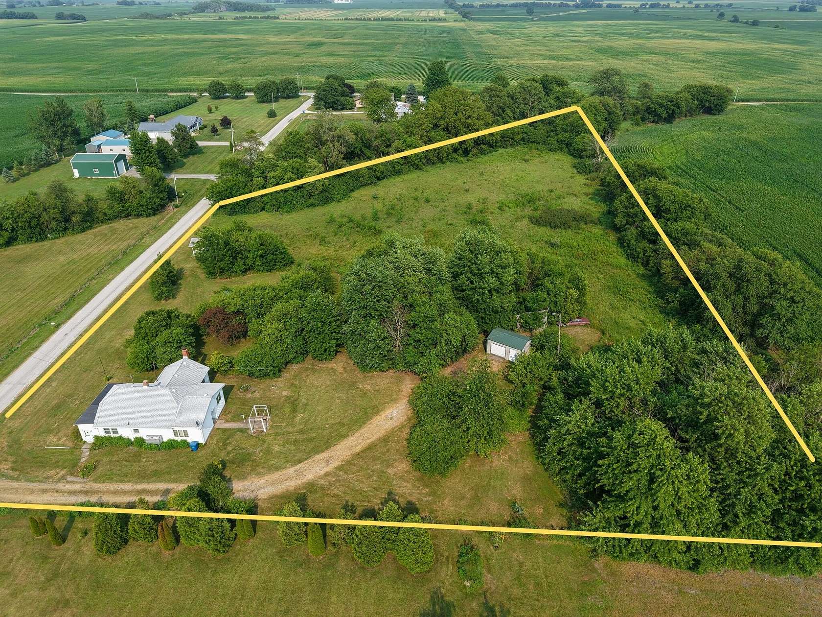 4 Acres of Land with Home for Sale in Brook, Indiana
