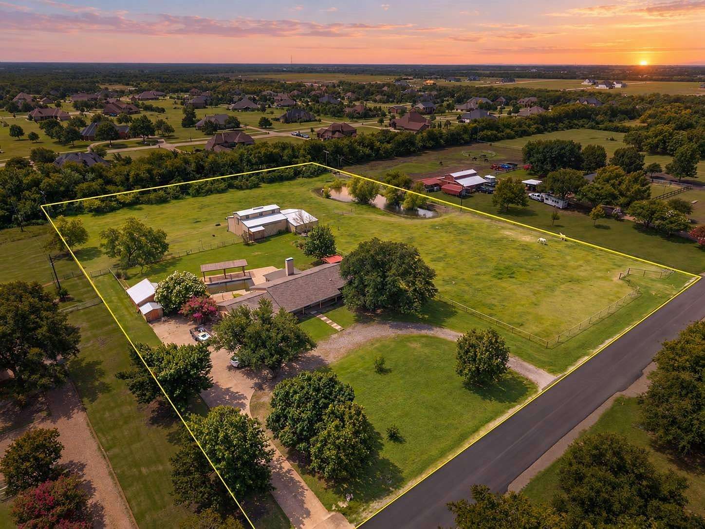 3.38 Acres of Land with Home for Sale in McLendon-Chisholm, Texas