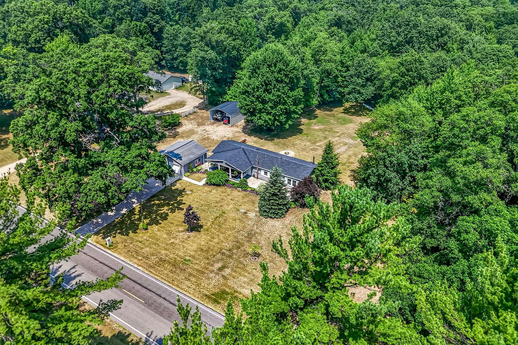 7 Acres of Land with Home for Sale in Montague, Michigan