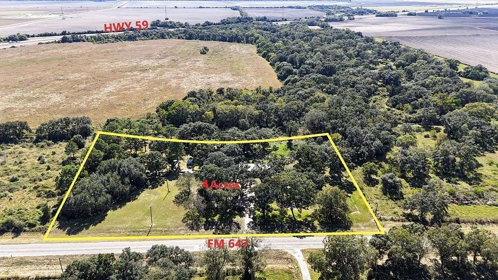 4.1 Acres of Land with Home for Sale in Louise, Texas