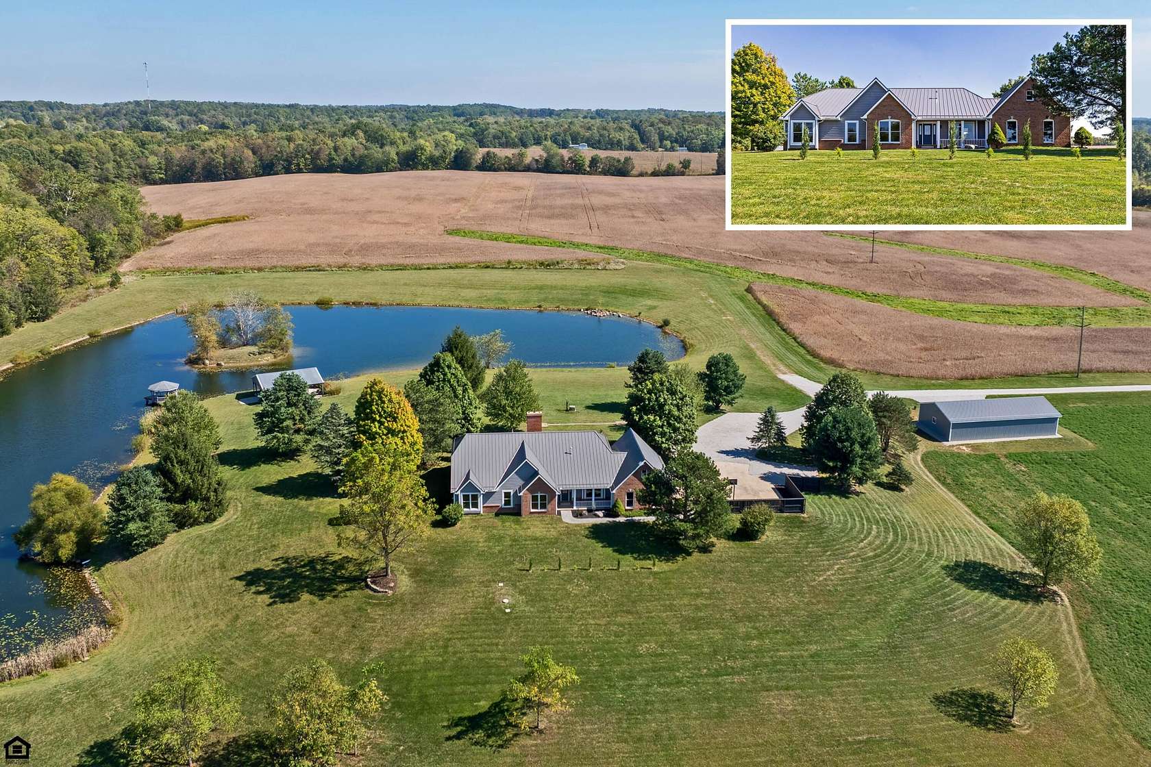 17.5 Acres of Land with Home for Sale in Mount Gilead, Ohio