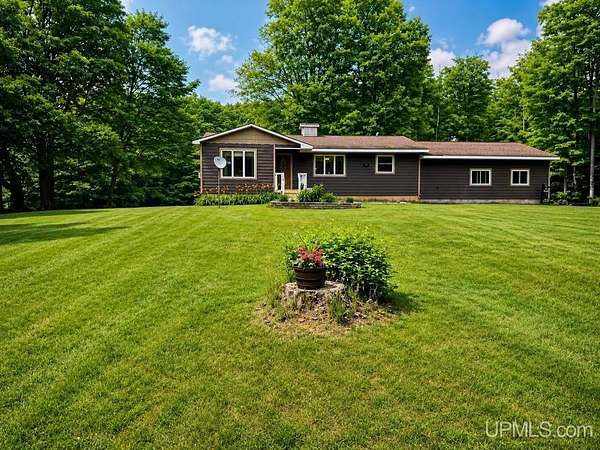 10.5 Acres of Recreational Land with Home for Sale in Newberry, Michigan
