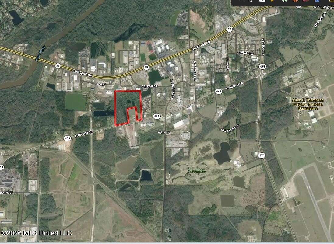 44.8 Acres of Commercial Land for Sale in Flowood, Mississippi
