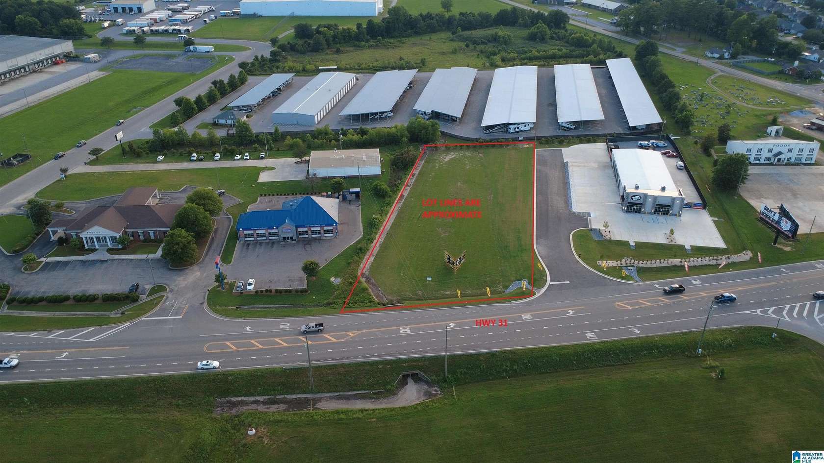1.46 Acres of Commercial Land for Sale in Calera, Alabama