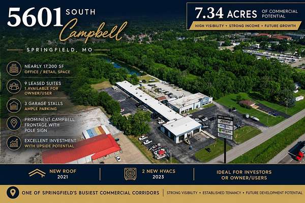 7.34 Acres of Mixed-Use Land for Sale in Springfield, Missouri