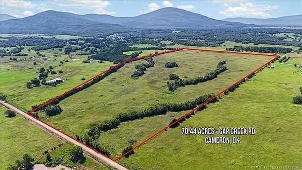 70.4 Acres of Agricultural & Residential Land for Sale in Poteau, Oklahoma