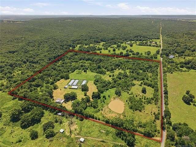 20 Acres of Agricultural Land with Home for Sale in Henryetta, Oklahoma