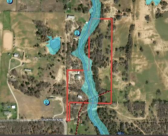 10 Acres of Land with Home for Sale in Decatur, Texas