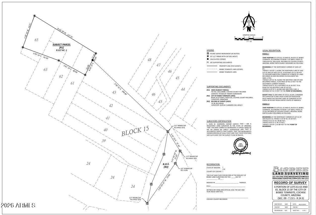 0.12 Acres of Residential Land for Sale in Bisbee, Arizona