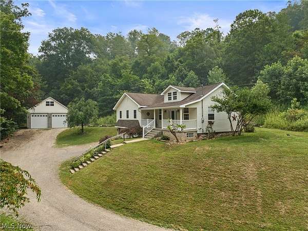 10.5 Acres of Land with Home for Sale in Mingo Junction, Ohio