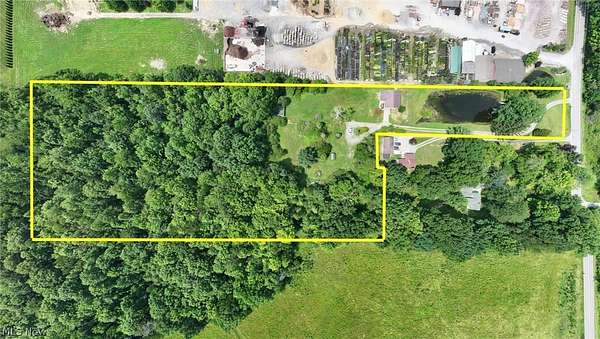 7.53 Acres of Land with Home for Sale in Poland, Ohio