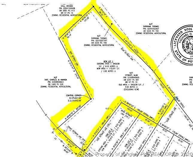 4 Acres of Residential Land for Sale in Autryville, North Carolina
