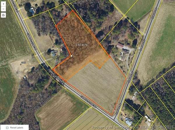 4 Acres of Residential Land for Sale in Autryville, North Carolina