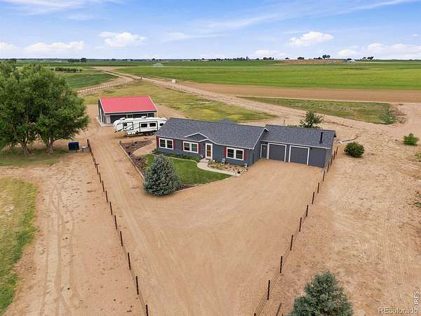 4.47 Acres of Land with Home for Sale in Gill, Colorado