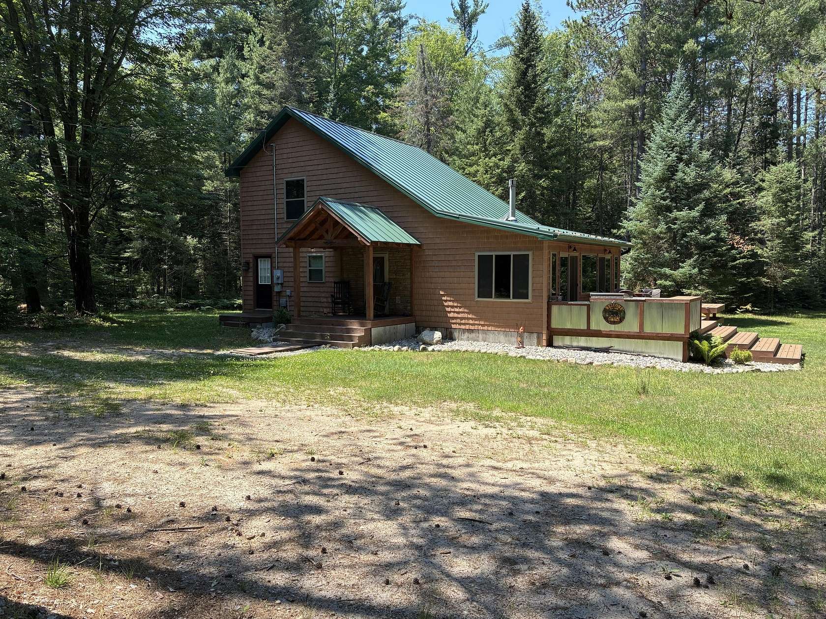 10 Acres of Recreational Land with Home for Sale in Roscommon, Michigan