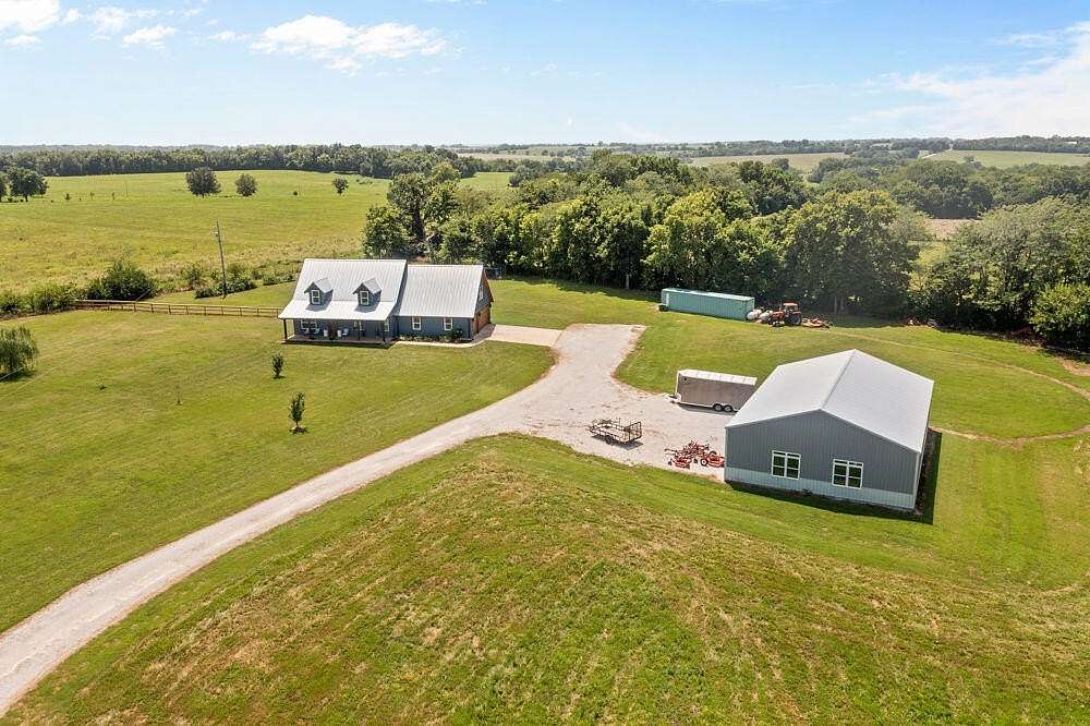 30 Acres of Agricultural Land with Home for Sale in Walnut Grove, Missouri