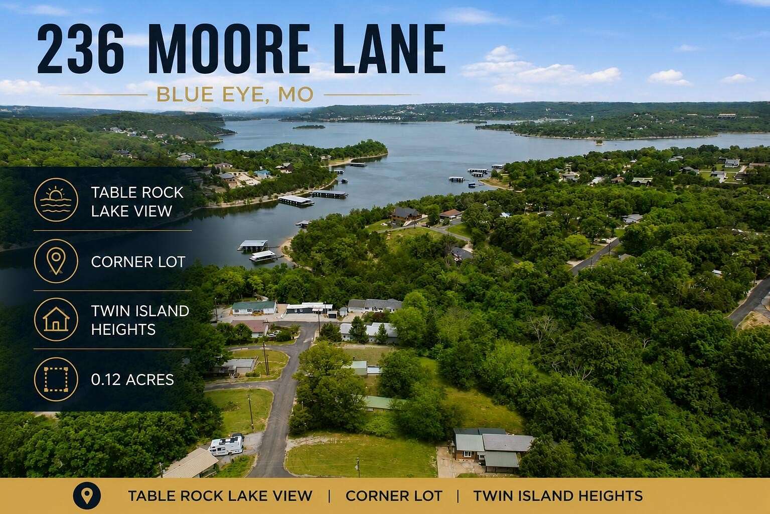 0.12 Acres of Residential Land for Sale in Blue Eye, Missouri