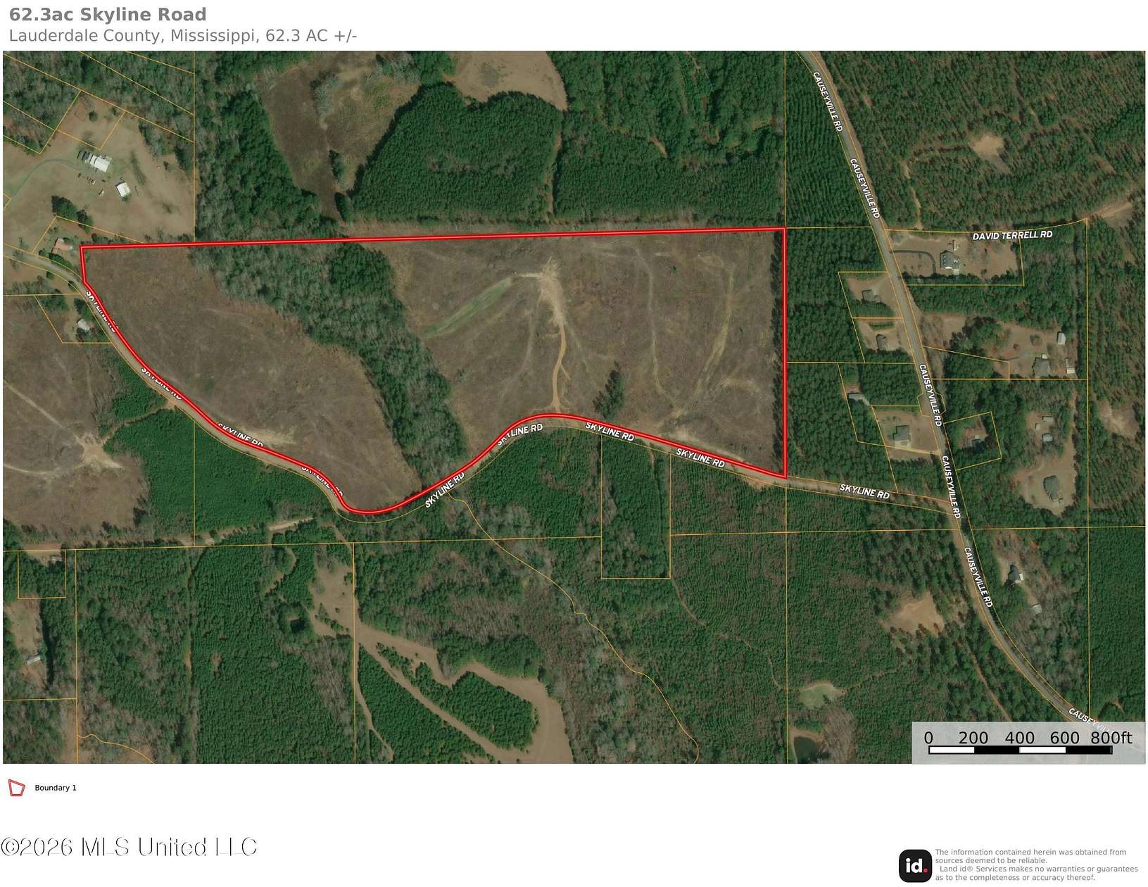 62.3 Acres of Land for Sale in Meridian, Mississippi