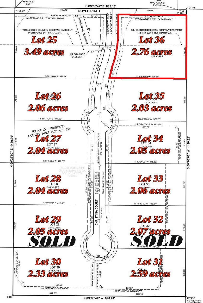 2.76 Acres of Residential Land for Sale in Krum, Texas