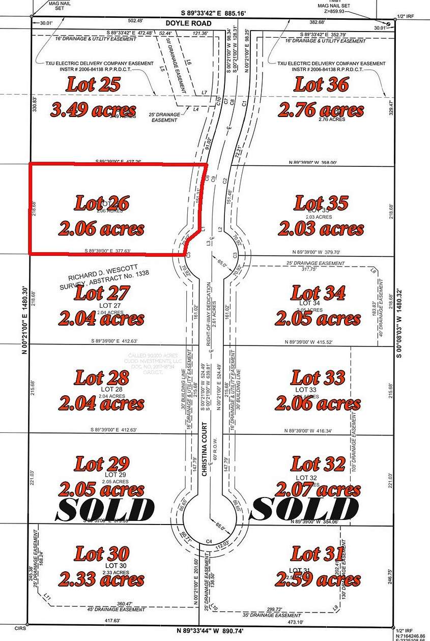 2 Acres of Residential Land for Sale in Krum, Texas