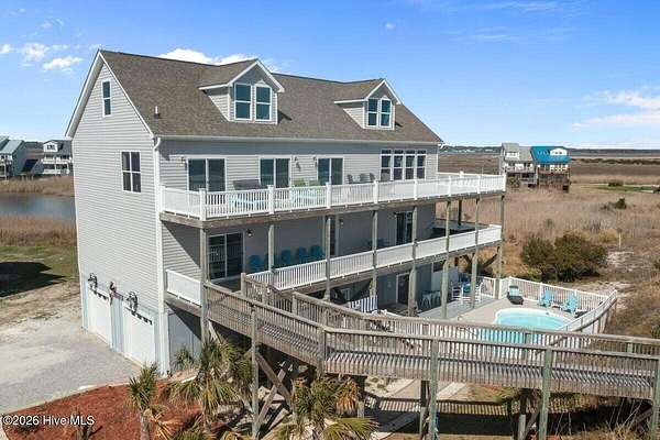 2.77 Acres of Land with Home for Sale in North Topsail Beach, North Carolina