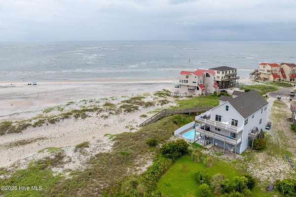 2.77 Acres of Land with Home for Sale in North Topsail Beach, North Carolina