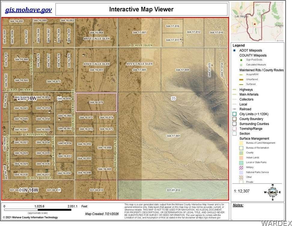 16 Acres of Land for Sale in Kingman, Arizona