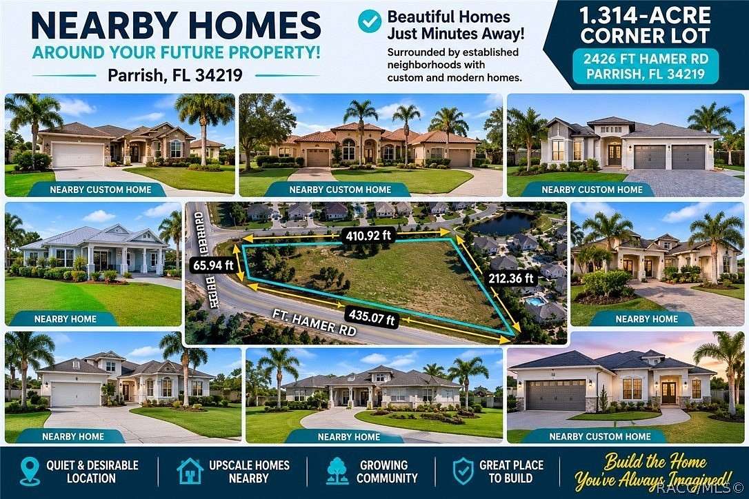 1.3 Acres of Residential Land for Sale in Parrish, Florida