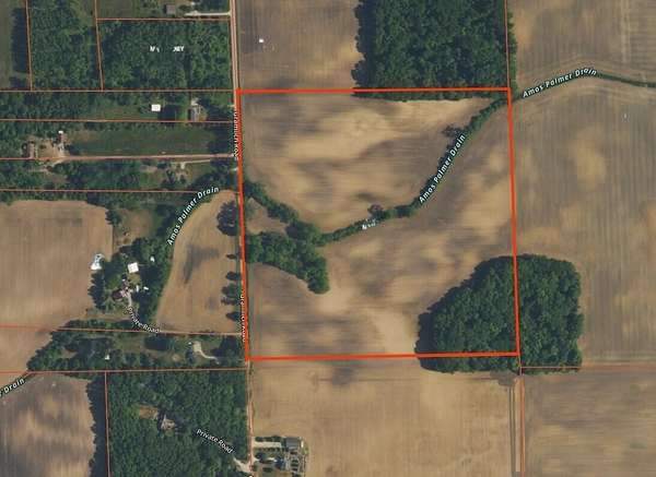 40 Acres of Recreational & Residential Land for Sale in Maybee, Michigan