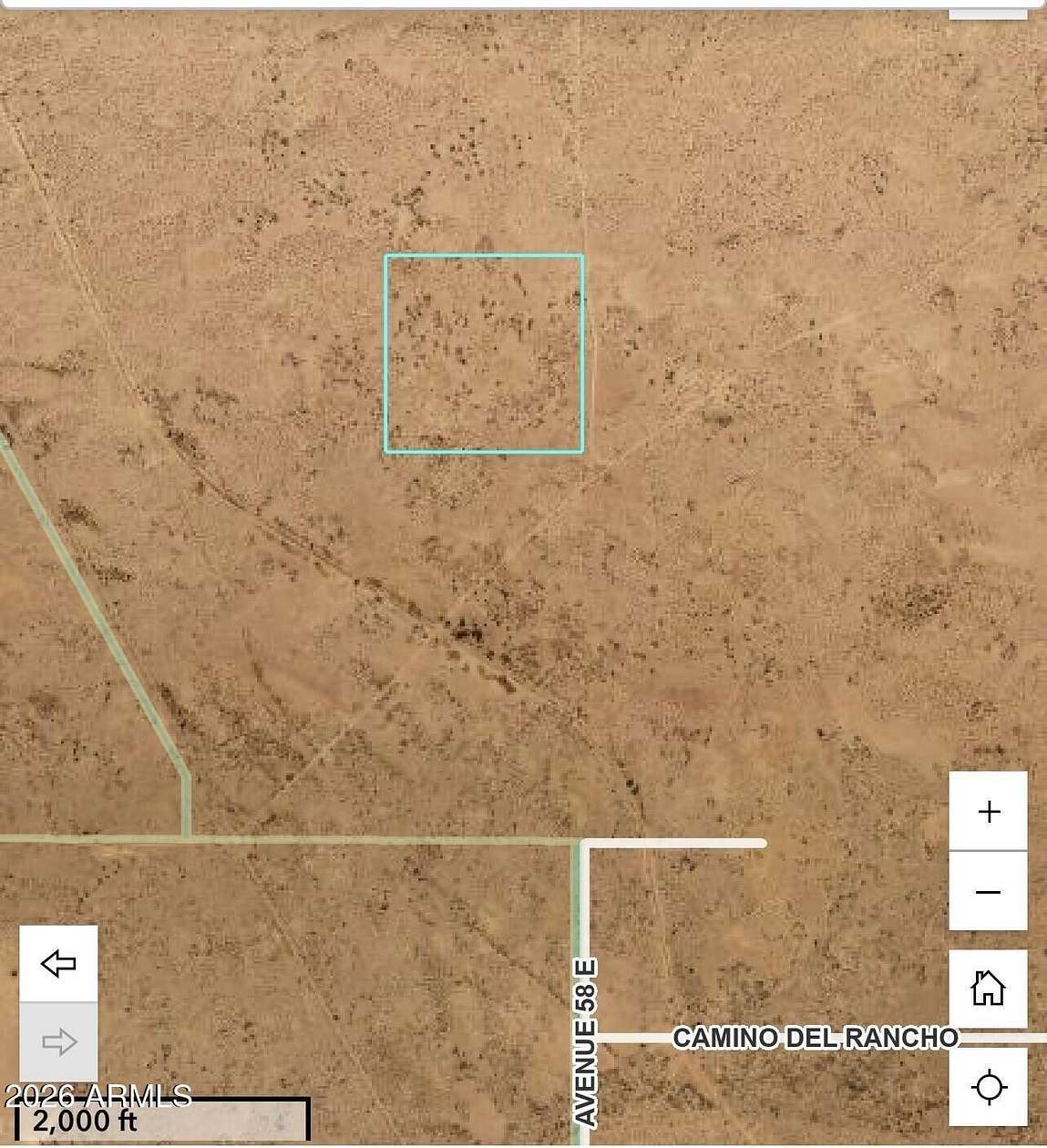 40 Acres of Recreational & Residential Land for Sale in Roll, Arizona