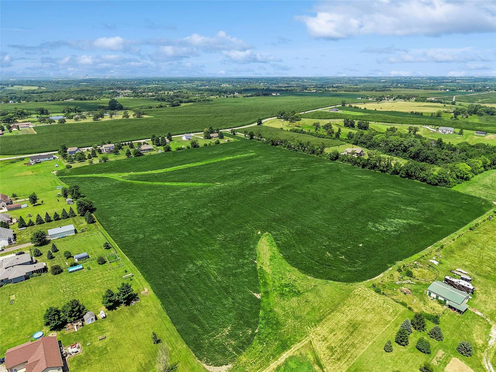 27.8 Acres of Agricultural & Residential Land for Sale in Runnells, Iowa