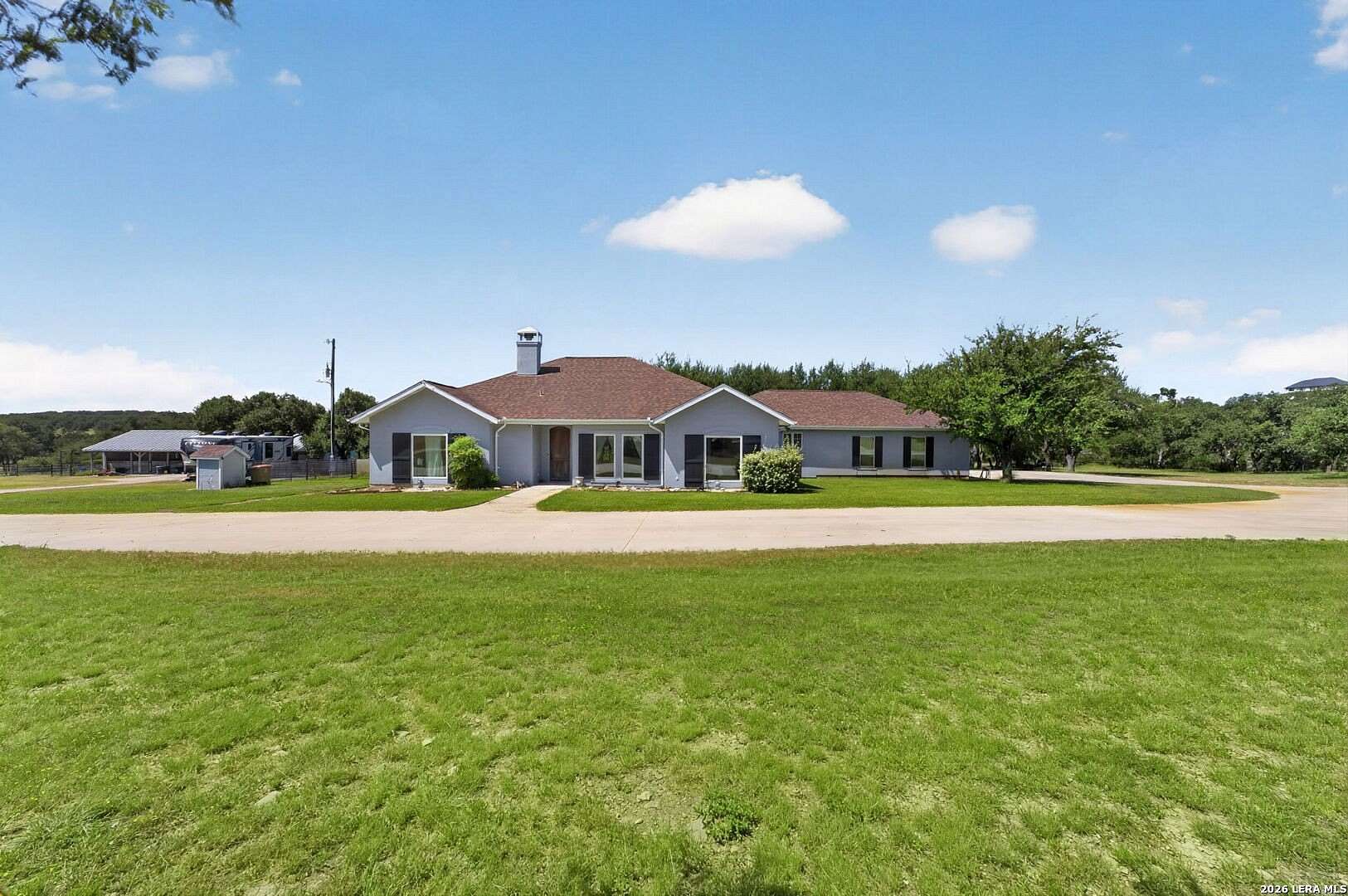 20.8 Acres of Land with Home for Sale in Spring Branch, Texas