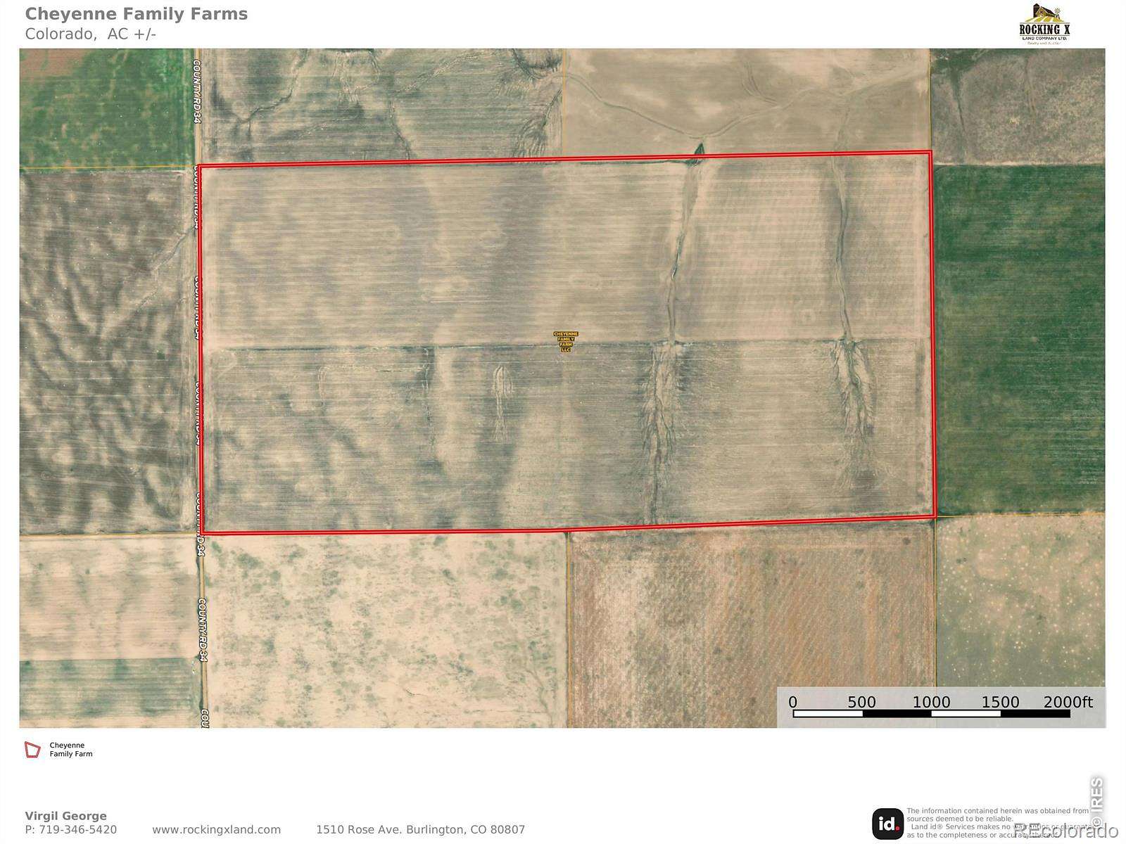 320 Acres of Agricultural Land for Sale in Cheyenne Wells, Colorado